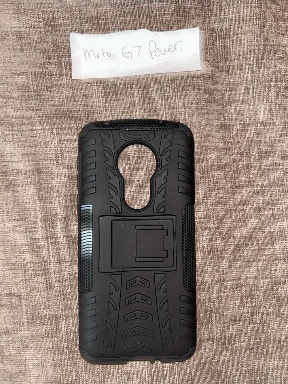 Motorola Black Rugged Kickstand Case for G7 Power
